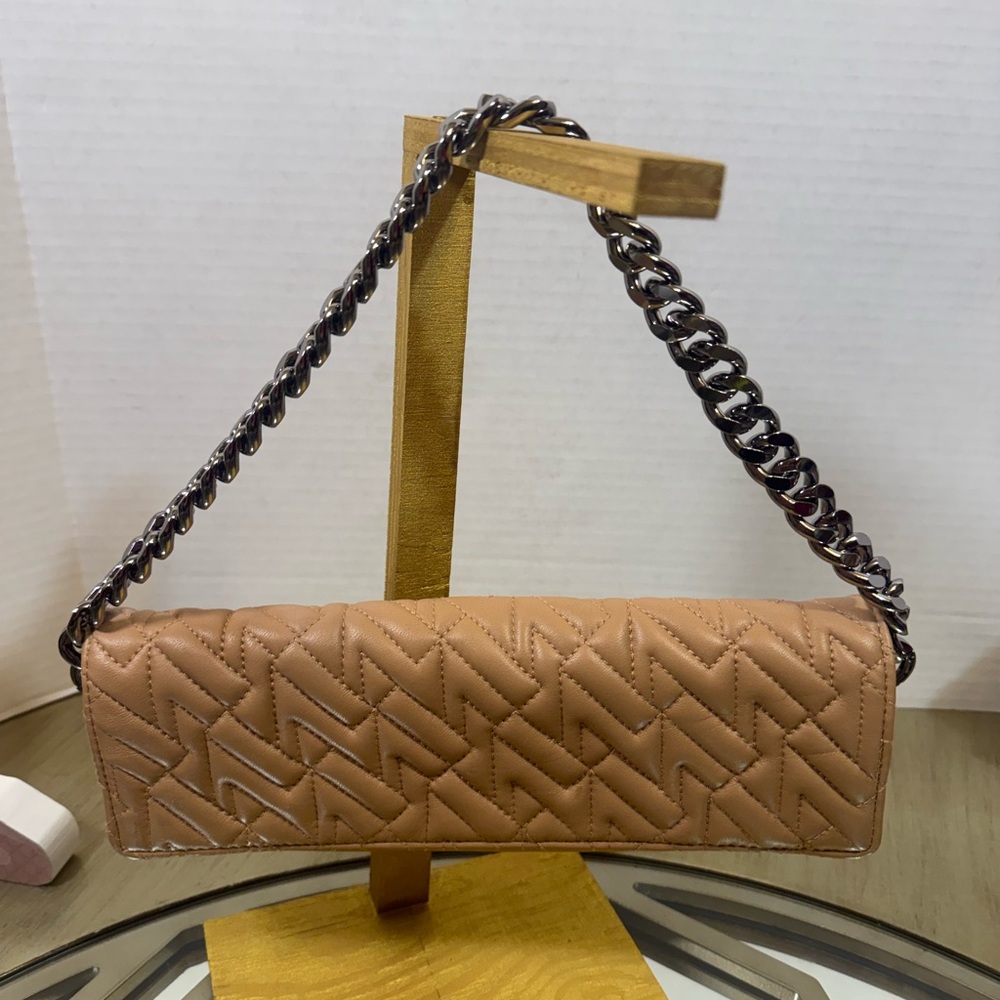 Vince Camuto Quilted Shoulder Bag  in Camel